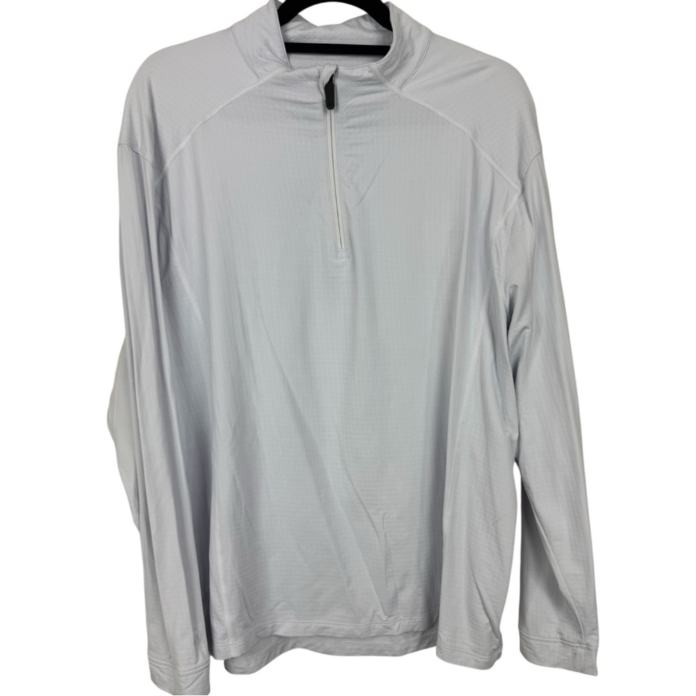 IBKUL Long Sleeve Mock Neck Pullover Blue, Size: L